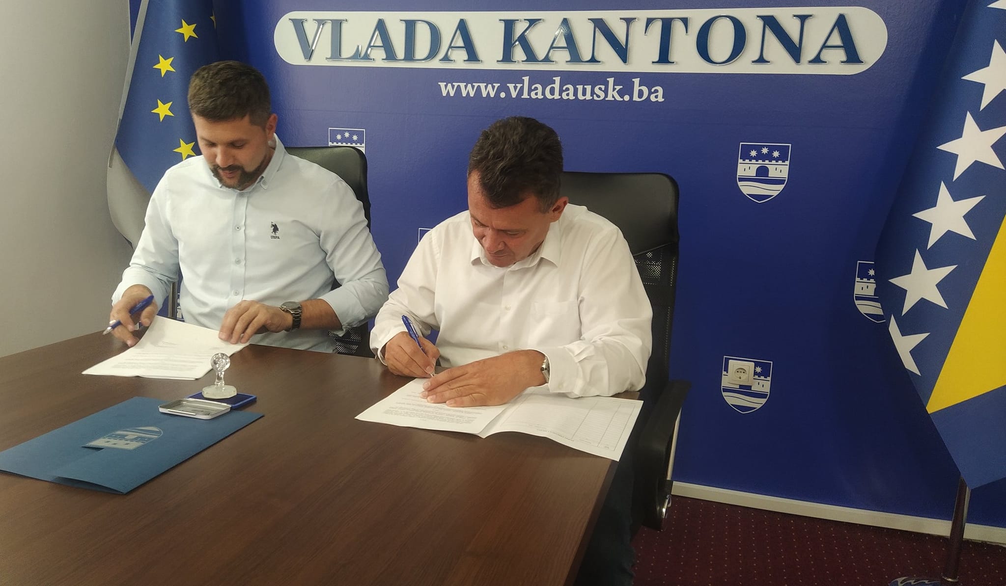 Potpisivanje ugovora o dodjeli sredstava za sufinansiranje izgradnje Muzeja 505. Viteške brigade u Bužimu